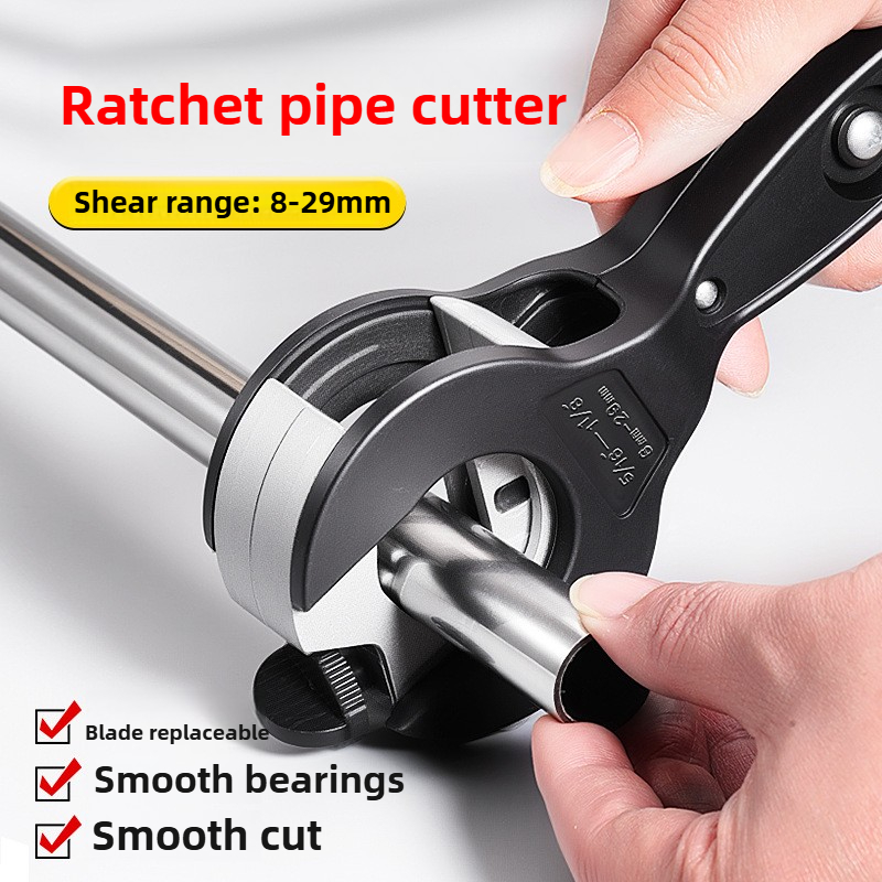 Pipe Cutter Ratchet - New Replaceable Blade Pvc Pipe Ratchet