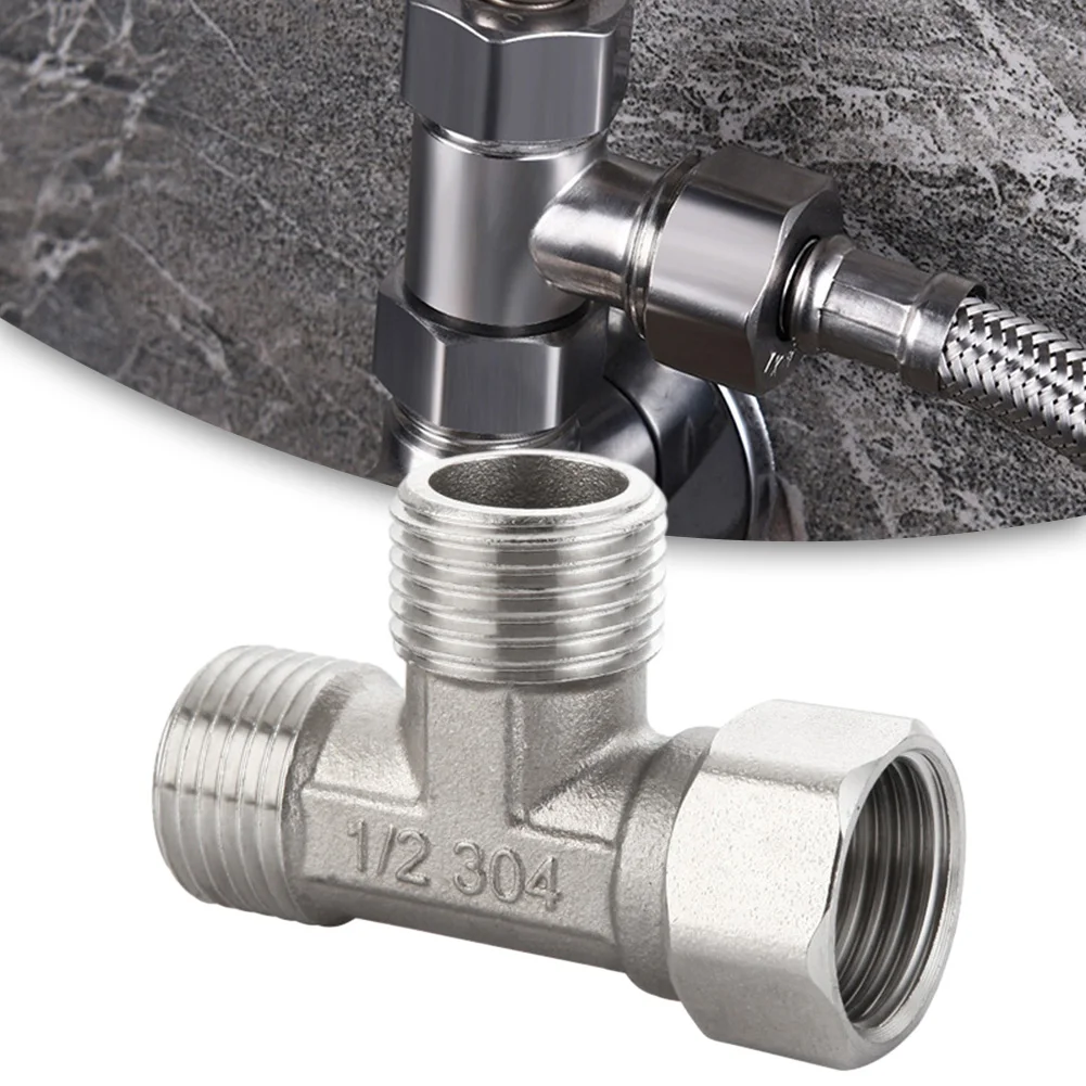 Shower Valve Cartridge - Stainless Steel T Adapter G1/ 2