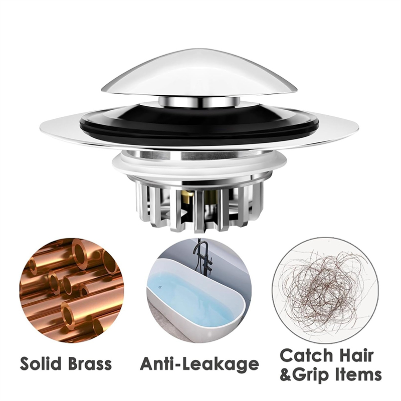 Drain Pipe Clip - ABSE-Bathtub Drain Stopper, -Up Tub Drain