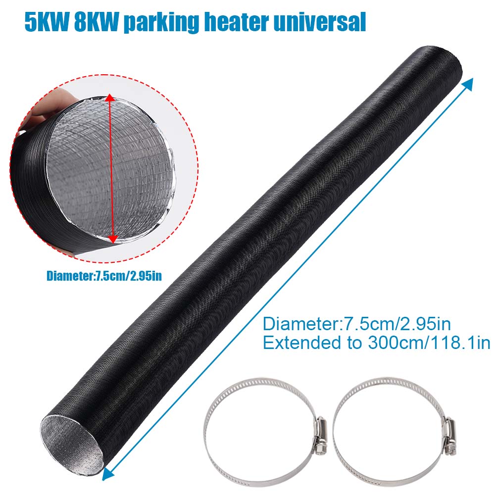 75mm Air Diesel Parking Heater - Flexible Hose Braided review and price