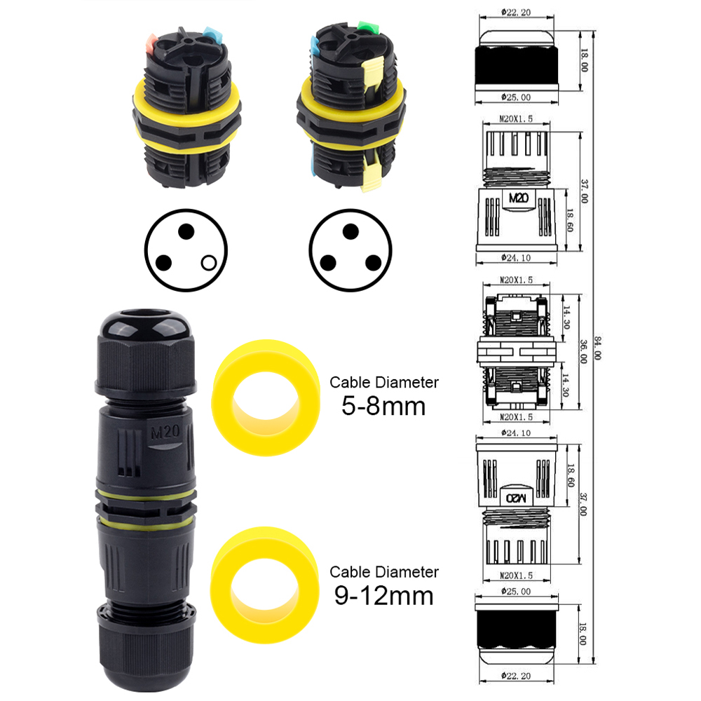 1PCS IP68 M20 Adapter Wire Con - Push Fit Connector review and price