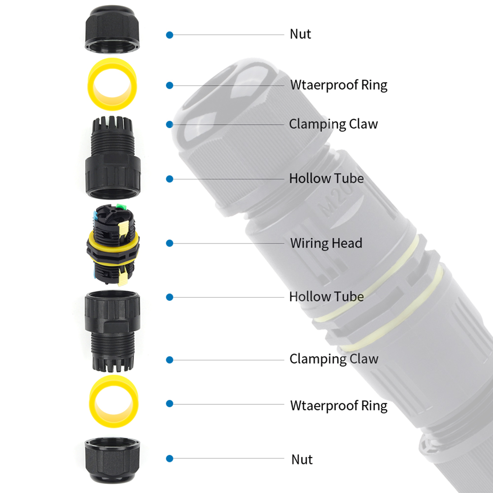 1PCS IP68 M20 Adapter Wire Con - Push Fit Connector review and price