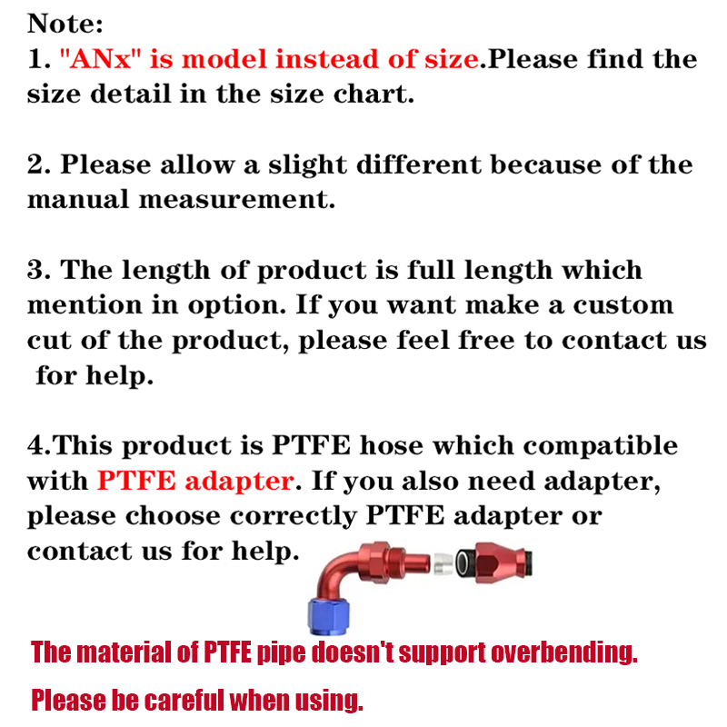 1M/2M/3M/5M AN3 AN4 AN6 AN8 AN - Ptfe Tape Thread review and price