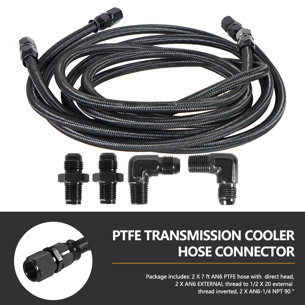 2 X 7Ft AN6 Flexible PTFE Tran - Flexible Hose Braided review and price