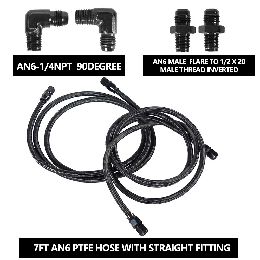 2 X 7Ft AN6 Flexible PTFE Tran - Flexible Hose Braided review and price