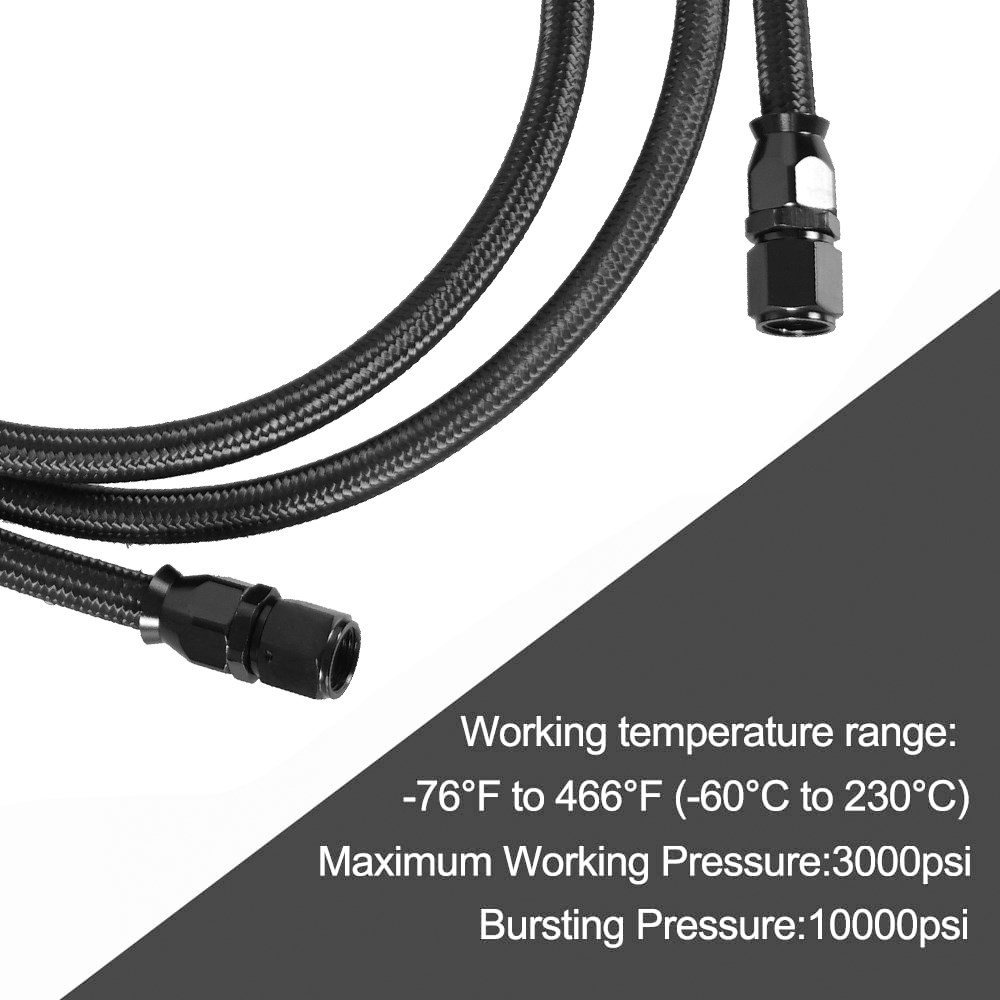 2 X 7Ft AN6 Flexible PTFE Tran - Flexible Hose Braided review and price