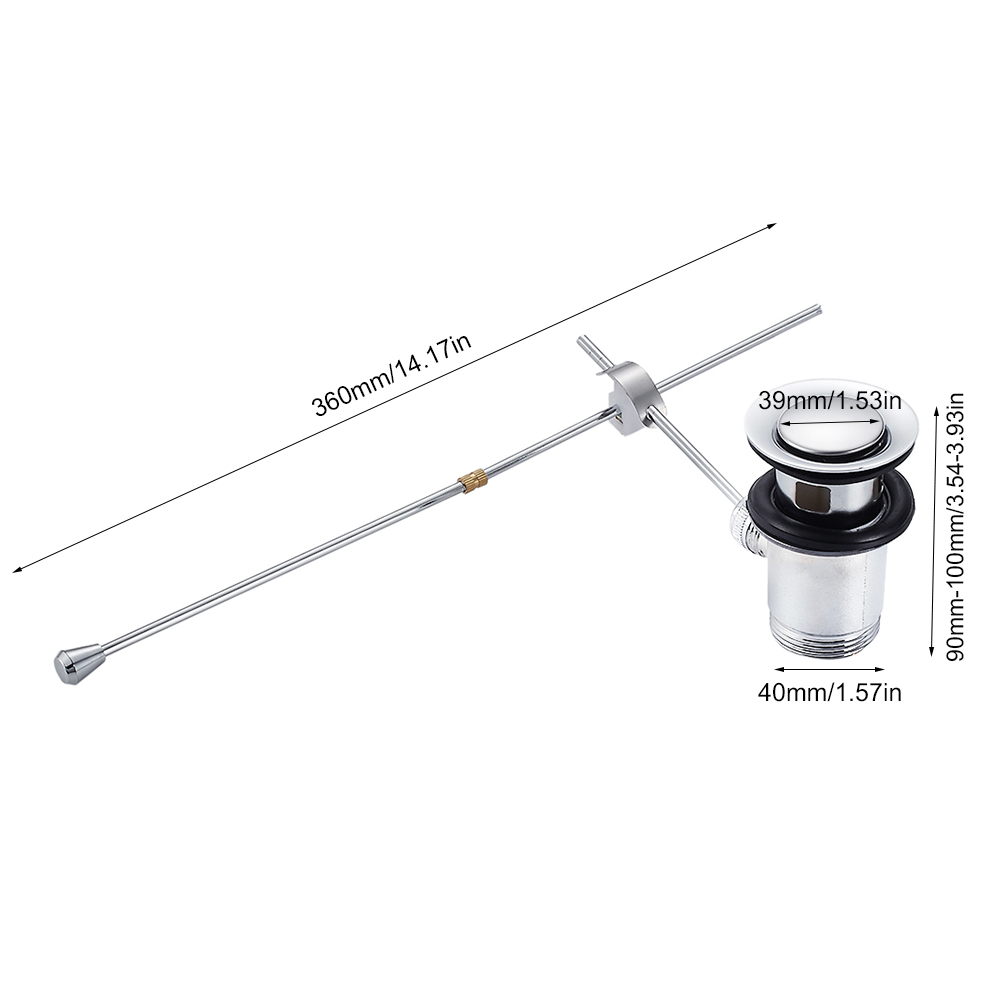 Pop Up Drain Lever Bathroom Si - Drain Pipe Clip review and price