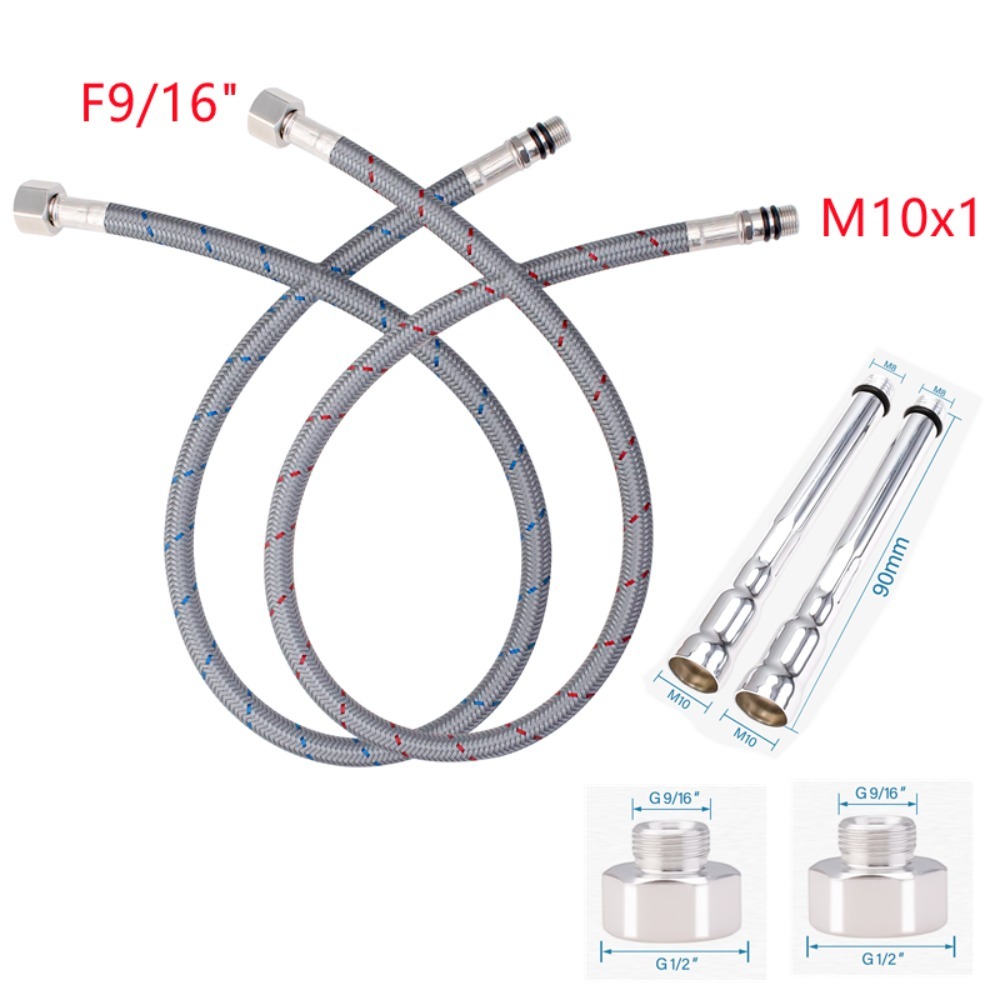 2PCS Flexible Plumbing Pipes G - Flexible Hose Braided review and price