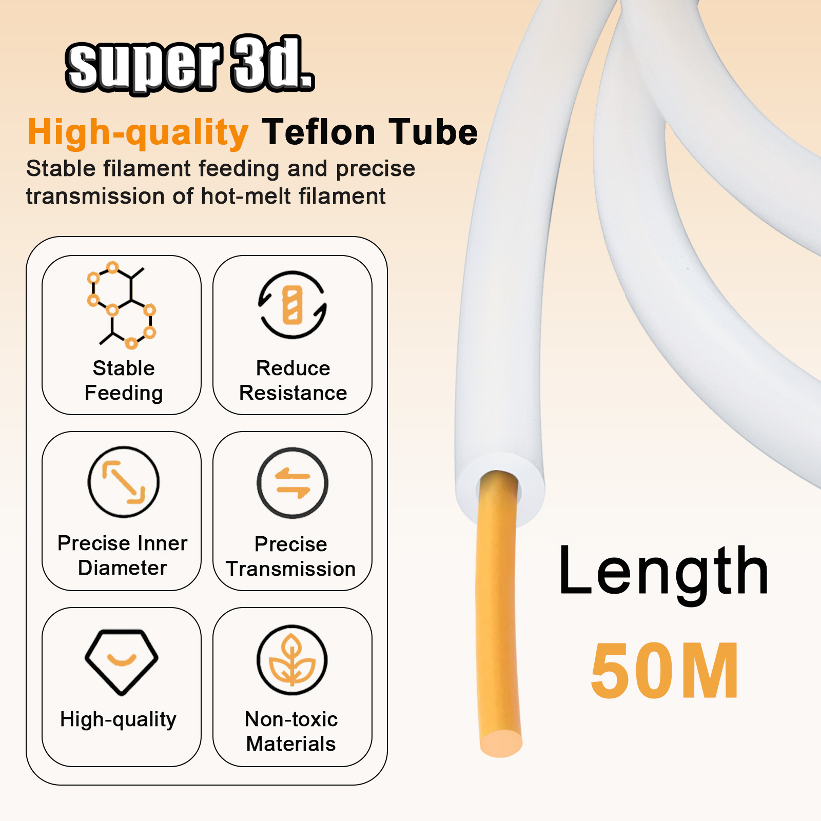 PTFE Tube 3D Printer 2.5mm 4mm - Ptfe Tape Thread review and price
