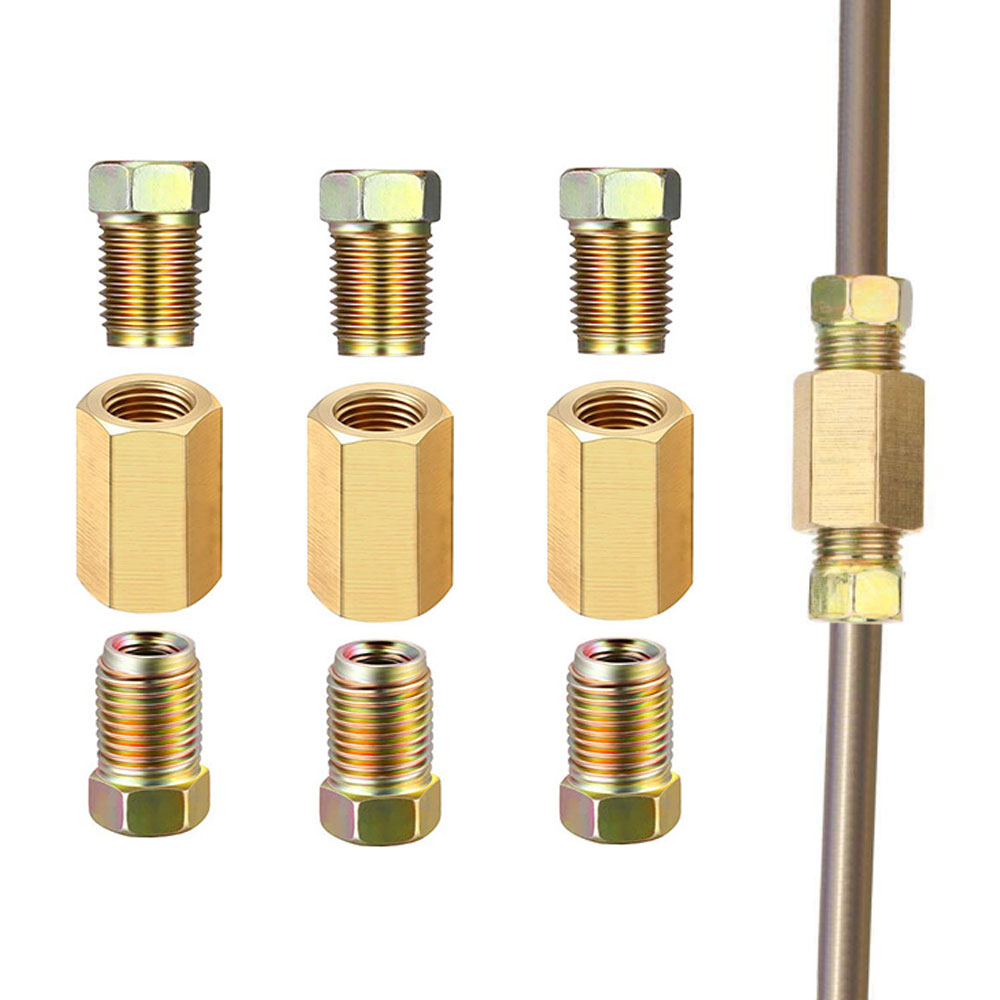 12pcs 3/16 (3/8-24 Inverted) B - Compression Fitting Brass review and price