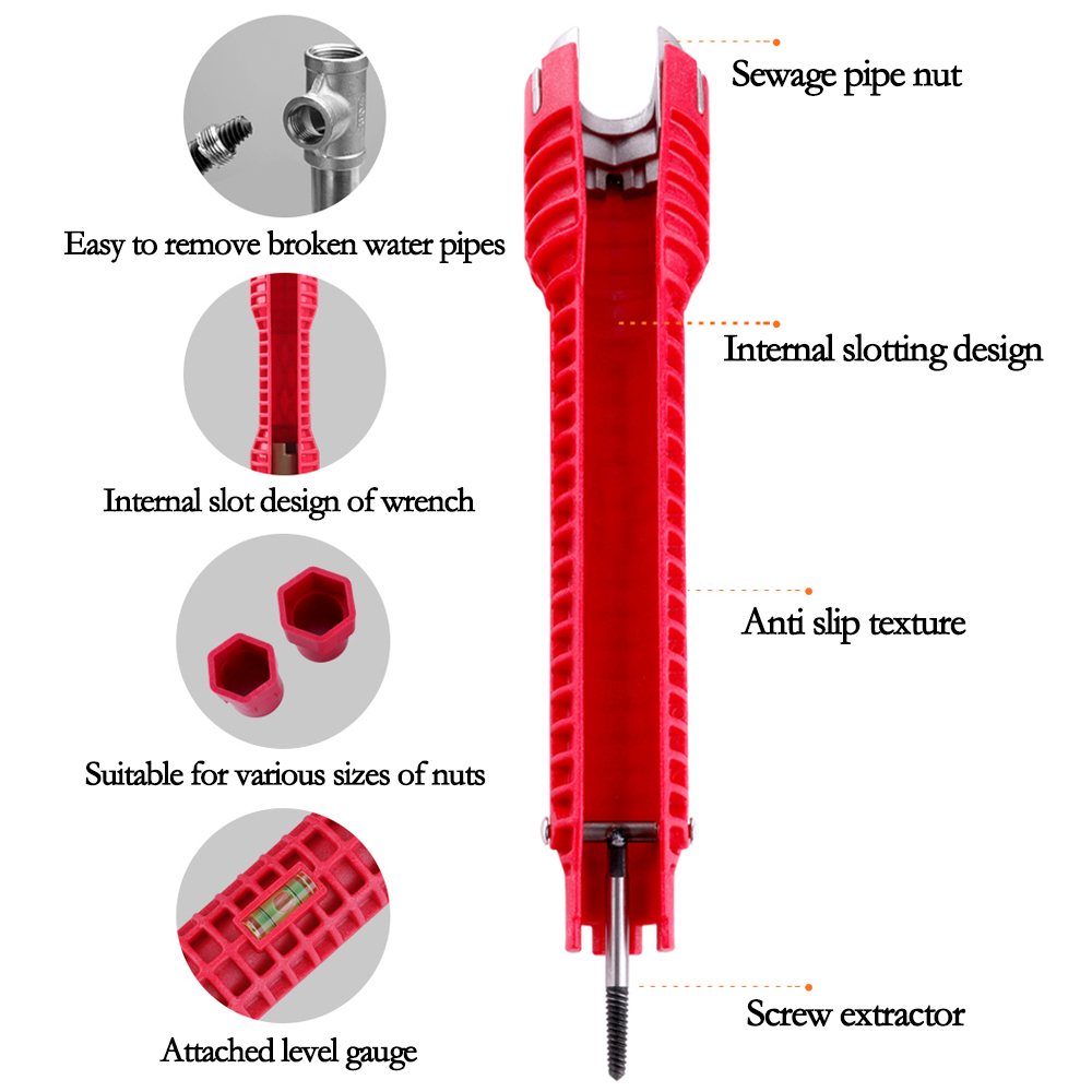 Three head red Sink wrench 8-i - Pipe Freeze Spray review and price