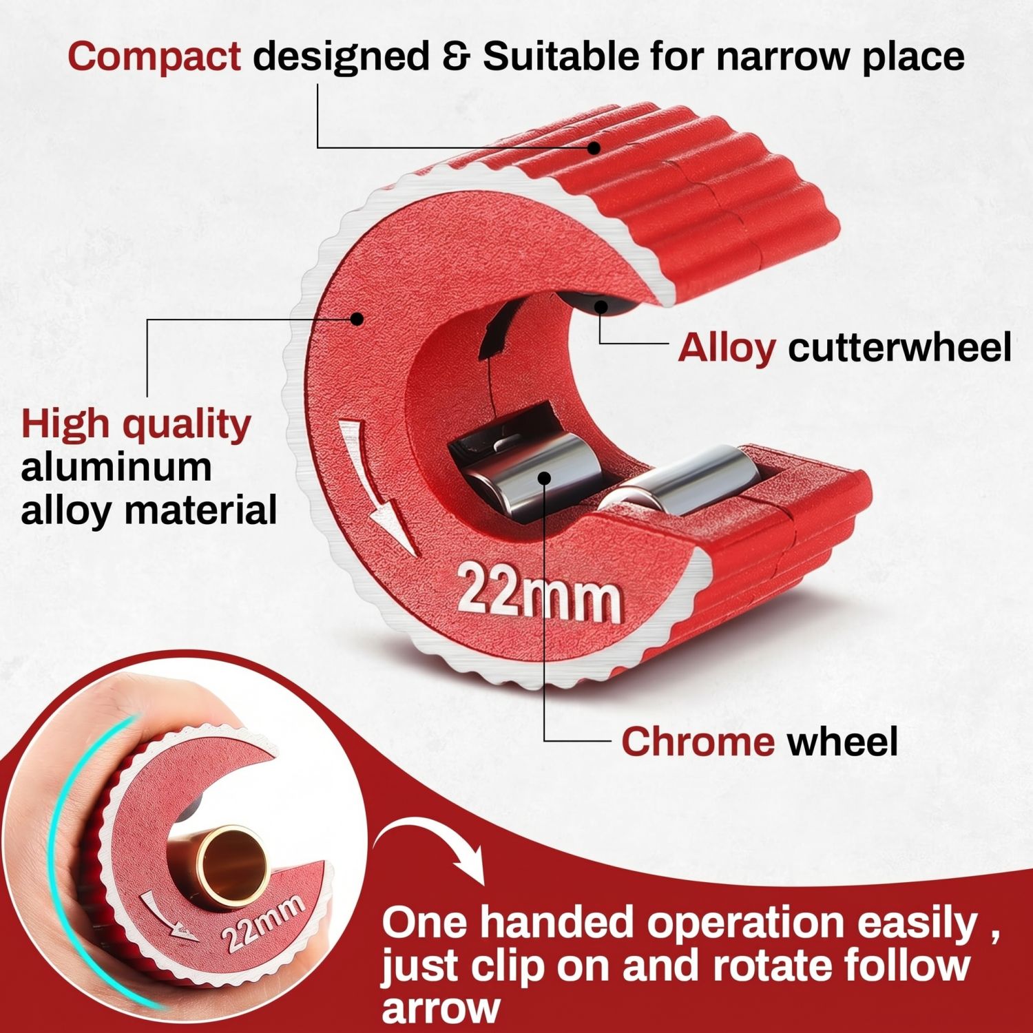 Copper Tubing Cutter Set 3 PCS - Pipe Cutter Ratchet review and price