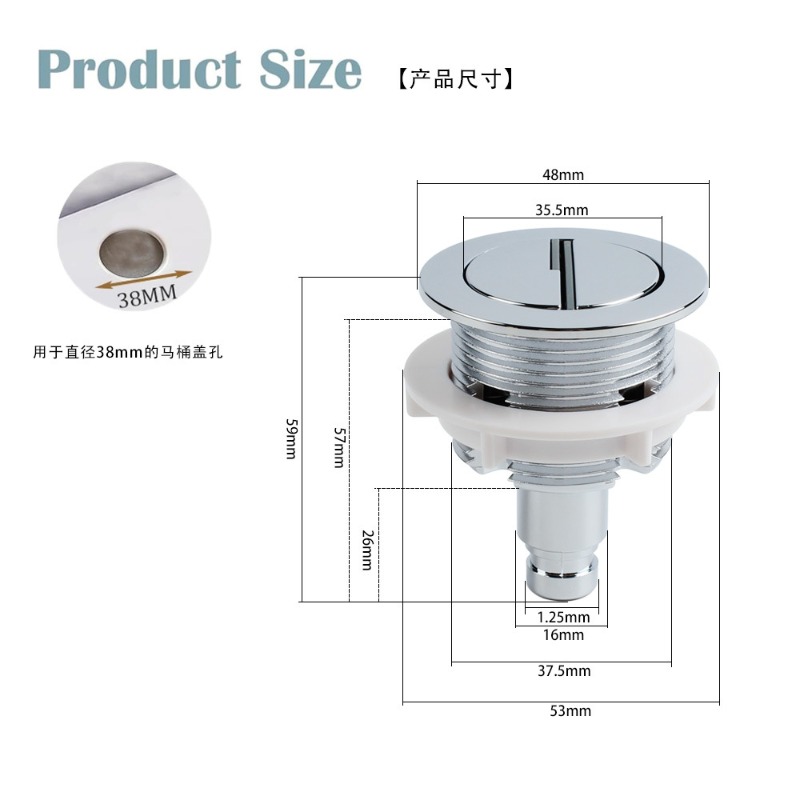 Cable Controlled Dual Flush Va - Toilet Fill Valve review and price